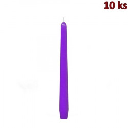Svíčka kónická světle fialová 245 mm [10 ks]