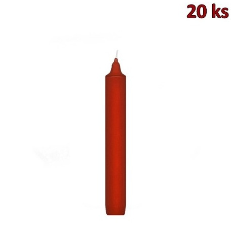 Svíčka rovná červená 170 mm [20 ks]