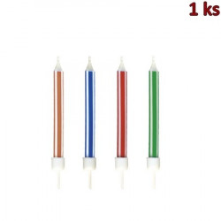 Narozeninové svíčky se stojánkem 60 mm [10 ks]