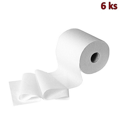 Papírové ručníky v roli tissue 2-vrstvé 20 cm x 150 m, bílé [6 ks]