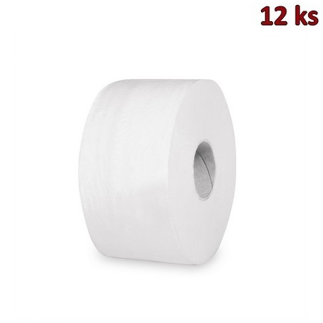 Toaletní papír JUMBO 190 mm tissue 2-vrstvý, bílý [12 ks]