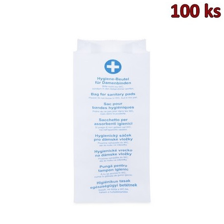 Hygienické papírové sáčky 11+6 x 28 cm [100 ks]