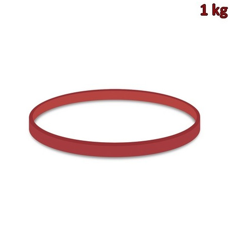 Gumičky červené silné (5 mm, Ø 10 cm) [1 kg]