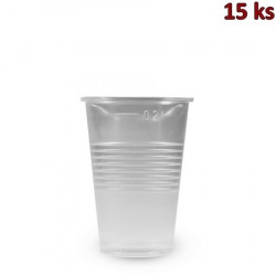 Plastový kelímek průhledný 0,2 l PP [15 ks]