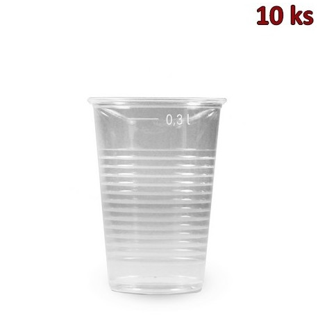 Plastový kelímek průhledný 0,3 l PP [10 ks]