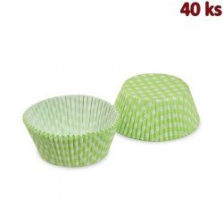 Cukrářské košíčky KARO zelené Ø 50 x 30 mm [40 ks]