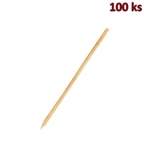 Dřevěné špejle hrocené 25 cm, Ø 3 mm [100 ks]