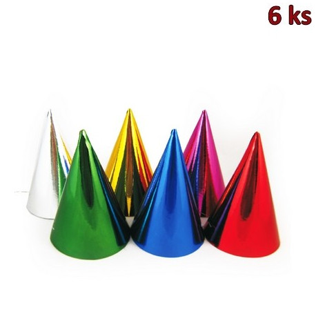 Papírové barevné kloboučky [6 ks]