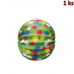 Lampión kulatý PARTY zelený Ø 24 cm [1 ks]