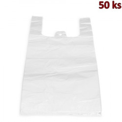 Mikrotenové tašky 20 kg extra silné bílé 40 + 20 x 60 cm [50 ks]