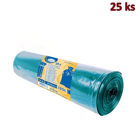 Pytle na odpadky modré 70x110cm, 120 l, Typ 60 [25 ks]