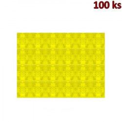 Papírové prostírání 30 x 40 cm žluté [100 ks]