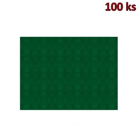 Papírové prostírání 30 x 40 cm tmavě zelené [100 ks]