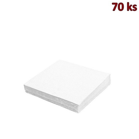 Papírové ubrousky bílé 1-vrstvé, 30 x 30 cm [70 ks]