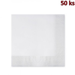 Papírové ubrousky 2-vrstvé, 40 x 40 cm bílé [50 ks]