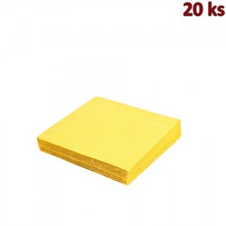 Papírové ubrousky žluté 33 x 33 cm 3-vrst [20 ks]