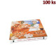 Krabice na pizzu z vlnité lepenky 32,5 x 32,5 x 3 cm [100 ks]