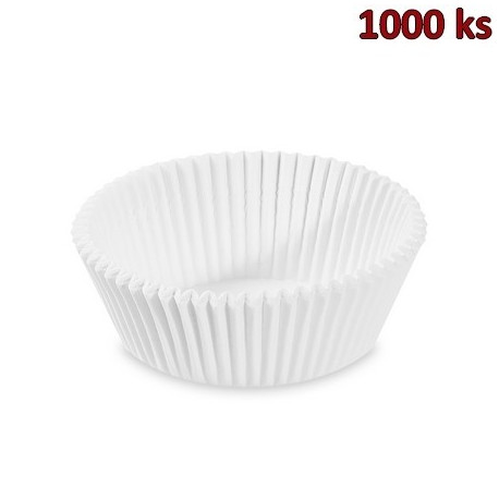 Cukrářské košíčky bílé Ø 60 x 27 mm [1000 ks]