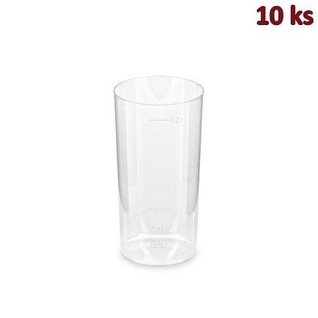 Kelímek krystal na Longdrink 2 cl / 0,2 l [10 ks]