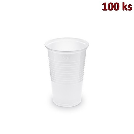 Plastový kelímek bílý 0,2 l PP (Ø 70 mm) [100 ks]