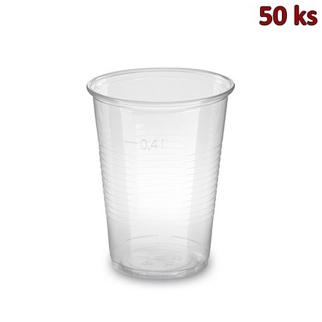 Plastový kelímek průhledný 0,4 l PP (Ø 95 mm) [50 ks]