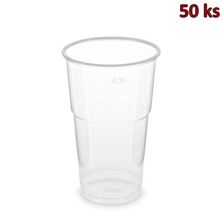 Kelímek průhledný 0,3 l PP extra pevný (Ø 78 mm) [50 ks]