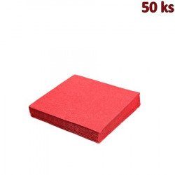 Papírové ubrousky červené 2-vrstvé, 33 x 33 cm [50 ks]