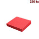 Papírové ubrousky červené 2-vrstvé, 33 x 33 cm [250 ks]