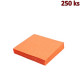 Papírové ubrousky oranžové 2-vrstvé, 33 x 33 cm [250 ks]