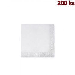 Papírové ubrousky 3-vrstvé, 24 x 24 cm bílé [200 ks]