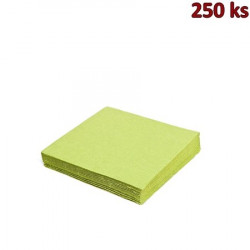 Papírové ubrousky žlutozelené 3-vrstvé, 33 x 33 cm [250 ks]