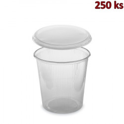 Miska kulatá průhledná 500 ml + víčko (PP) [2 x 250 ks]