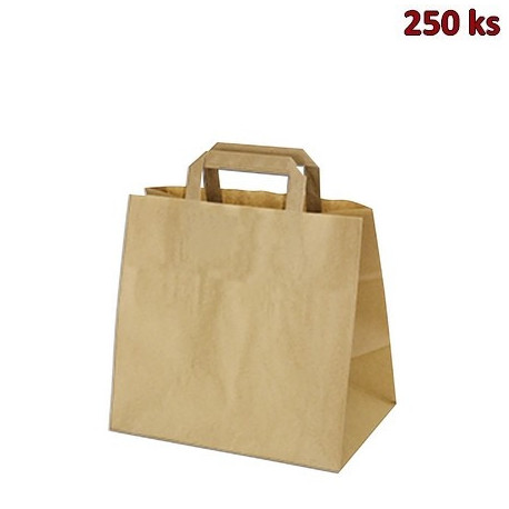 Papírové tašky hnědé 32 x 21 x 33 cm [250 ks]