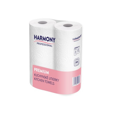 Kuchyňská utěrka tissue 2vrstvá "Harmony Professional" 50 útržků [2 ks]