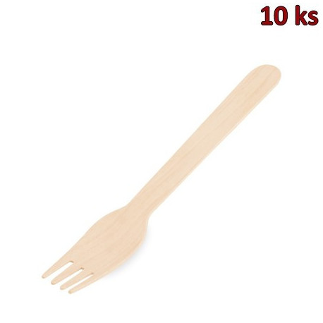 Vidlička ze dřeva 16 cm [10 ks]