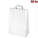Papírová taška bílá 45+17 x 48 cm [100 ks]