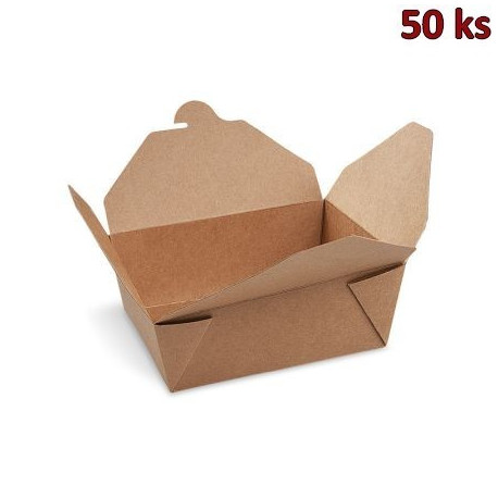 Food box kraft 151 x 120 x 65 mm 1300 ml (PAP/PE) [50 ks]