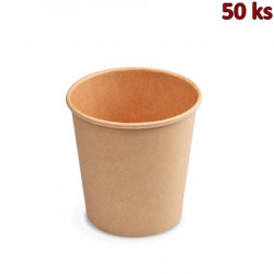 Papírové misky kulaté hnědé 750 ml (Ø 115 mm) [50 ks]