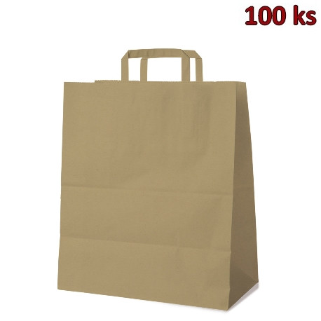 Papírová taška hnědá 45+17 x 48 cm [100 ks]