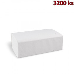 Papírový ručník ZZ skládaný V - 2vrstvý bílý 23 x 23 cm [3200 ks]
