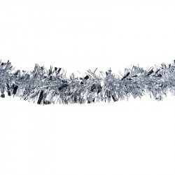 Dekorativní řetěz, stříbrný (PET) Ø11 cm x 2 m [1 ks]