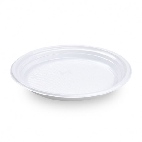 Talíř Reware Diner bílý vratný Ø 22 cm (PP) [100 ks]
