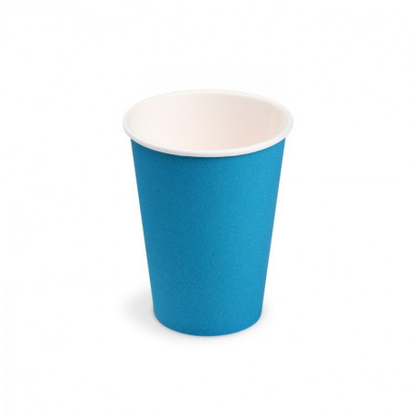 Papírový kelímek světle modrý Ø 74 mm 240 ml (PAP/PE) [10 ks]