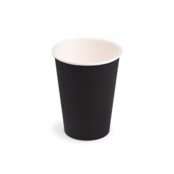 Papírový kelímek černý Ø 74 mm 240 ml (PAP/PE) [10 ks]