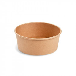 Papírová miska kraft Ø150mm 750ml (PAP/PE) [50 ks]