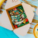 Food box (PAP/PE) nepromastitelný kraft `L` 195 x 138 x 48 mm 1400ml [50 ks]