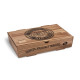 Schnitzel box (mikrovlnitá lepenka) kraft s potiskem 280 x 170 x 60 mm [100 ks]