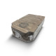 Schnitzel box (mikrovlnitá lepenka) kraft s potiskem 280 x 170 x 60 mm [100 ks]